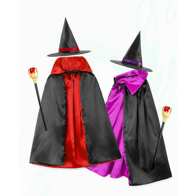 Wiz Wizard Costume (Cloak & Accessories Set) (2 Colours) 2309OZ14
