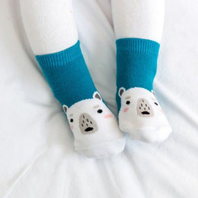 Zoo Polar Bear Non-Slip Socks V1282