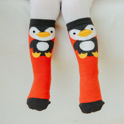 Zoo Penguin Knee Non-Slip Socks V1302