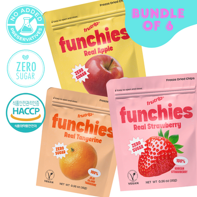 (FUNCHIES) Bundle of 6 - Real Fruit Chips 2505FT04