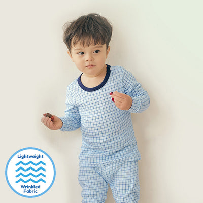 Blue Check Sleep Set (Slim-Fit) 2301U16