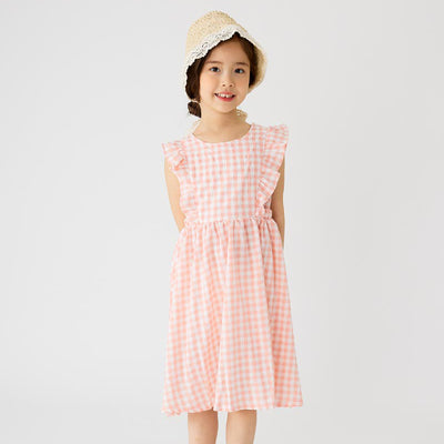 Pink Fresh Check Dress 2305OZ06