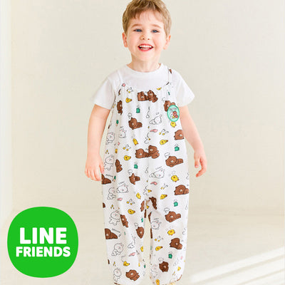 Line Friends Piece of Peace White Overall 2306MO01
