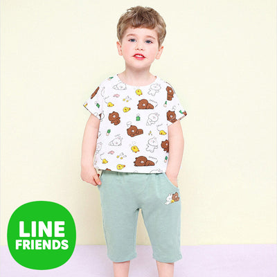 Line Friends Piece of Peace Top & Bottom Set 2306MO16