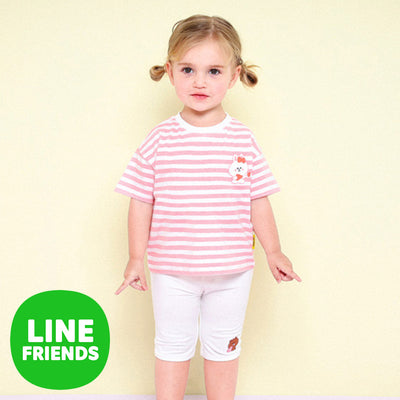Line Friends Lovely Mini Pink Stripe Cony Tee 2306MO23