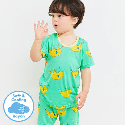 Green Crown Short-Sleeves Set (Cooling) 2309U01