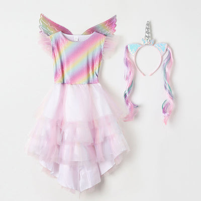 Unicorn Angel Costume (Dress & Headband Set) 2309OZ05