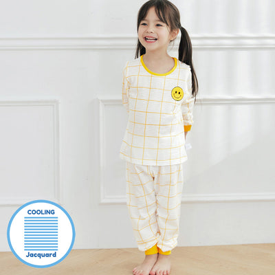 Yellow Smiley Sleep Set (Comfy-Fit) (Cooling) 2402MK10