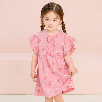 Pink Ice Cream Frills Dress 2405MM15