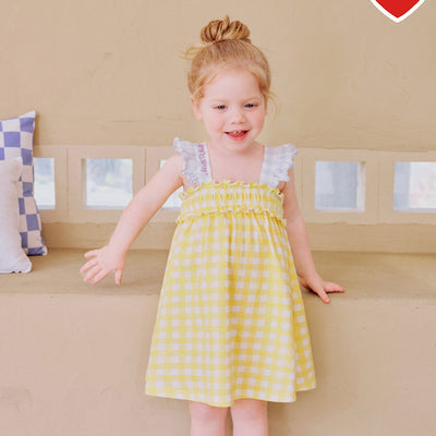 Sharala Checked Frill Dress 2406MO03