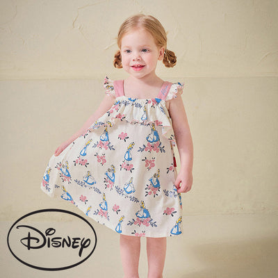 Ivory Alice In Wonderland Floral Dress 2406MO10