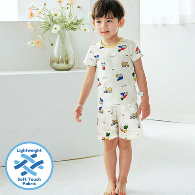 Vegetable Trucks Short Sleeves Set 2407MK03
