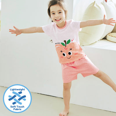 Refreshing Peach Short Sleeves Set 2407MK24