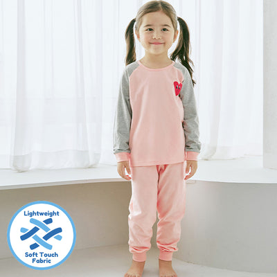 Pink Colour Block Love Sleep Set (Comfy Fit) 2410MK53
