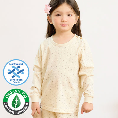 Organic Beige Dots Sleep Set (Comfy Fit) 2503U04