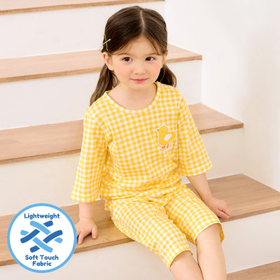 Yellow Check Chick 3/4 Set 2504U11