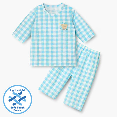 Blue Check Bear 3/4 Set 2504U17