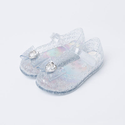 Silver Heart Bijou Jelly Shoes 2507OZ34