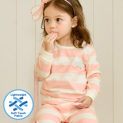 Pink Stripe Rabbit Sleep Set 2509U16