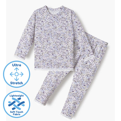 Purple Flora Sleep Set (Slim Fit) 2509U19