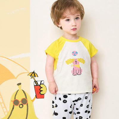 Yellow Play Puppy Tee 2205MM36