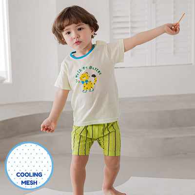 Boxing Cheetah Short Sleeves Set 2206C13 (Mesh)