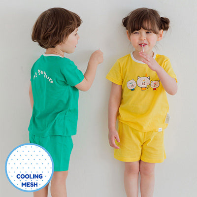 Three Brothers Short Sleeves Set 2206C16 (Mesh) (3 Colours)