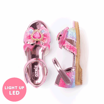 Heart Jewel Pop LED Lightup Sandals 2207OZ19