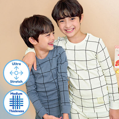 Check Sleep Set (Slim-Fit) 2208U02 (4 Colours)