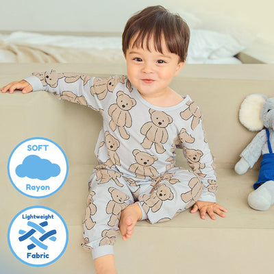 Cool Gray Bear Sleep Set (Comfy-Fit) 2208U29