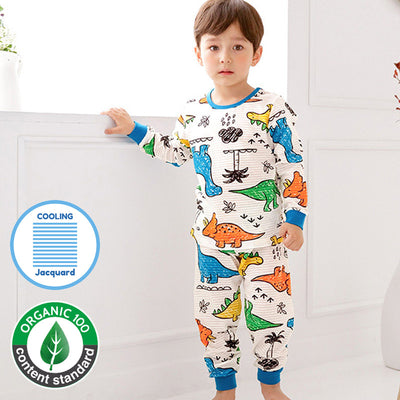 Organic Colourful Jurassic Sleep Set (Comfy-Fit) 2209MK08 (Cooling)