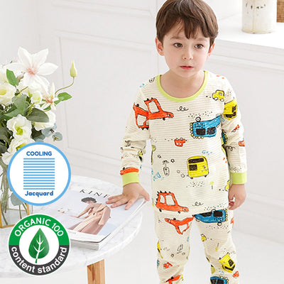 Organic Car Dino Sleep Set (Comfy-Fit) 2209MK10 (Cooling)