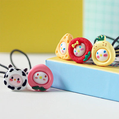 Fluffy Hair Ties Set (Set of 5) 2210JR16