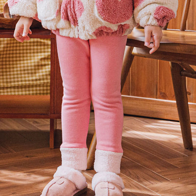 Extra Warm Pink Fluffy Leggings 2211BBZ01