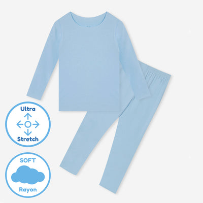 Ultra Soft Seamless Blue Sleep Set (Slim-Fit) 2211U04