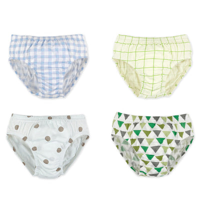 Blue Checks Briefs Set (Set of 4) 2301MK04