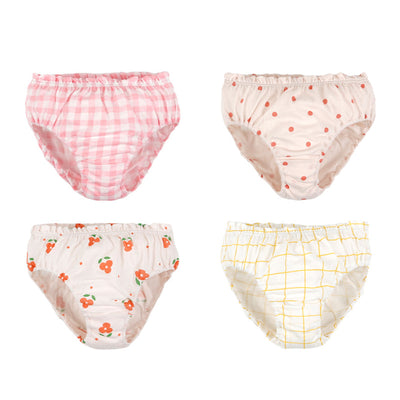 Pink Checks Briefs Set (Set of 4) 2301MK08