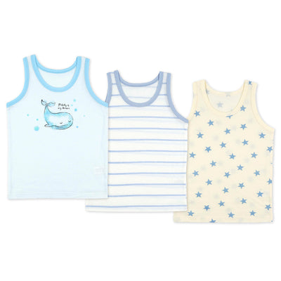 Blue Stars Singlet Set (Set of 3) 2301MK19