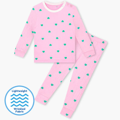 Pink Heart Sleep Set (Slim-Fit) 2301U14