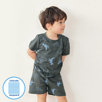 Charcoal Dinos Shorts Set (Cooling) 2304U03