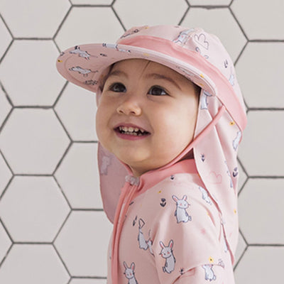 Pink Rabbit Flap Swim Cap BES1018