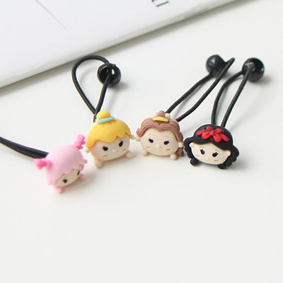 Mini Snow White Hair Ties (Set of 4) JR1048