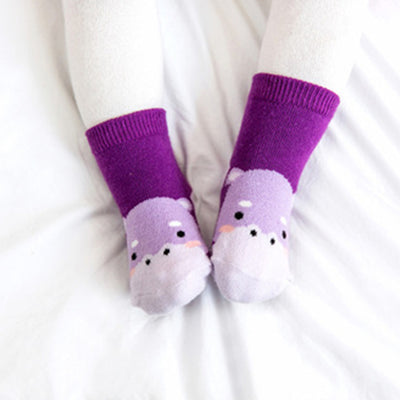 Zoo Hippo Non-Slip Socks V1284