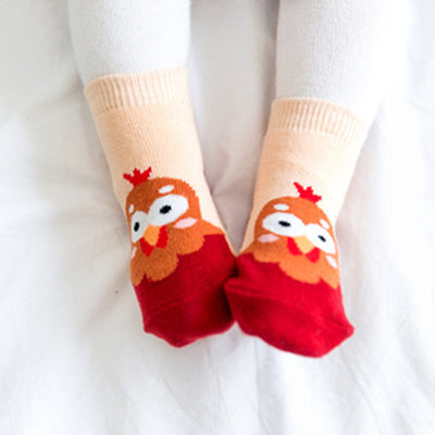 Zoo Chicken Non-Slip Socks V1285