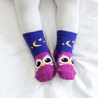 Zoo Owl Non-Slip Socks V1287