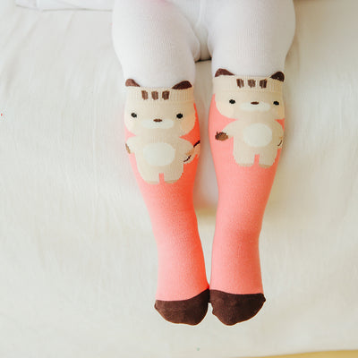 Zoo Squirrel Knee Non-Slip Socks V1305